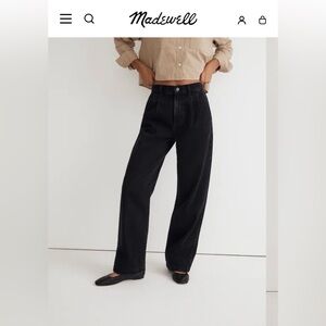 Madewell The Harlow Wide-Leg Jean in Norfleet Wash